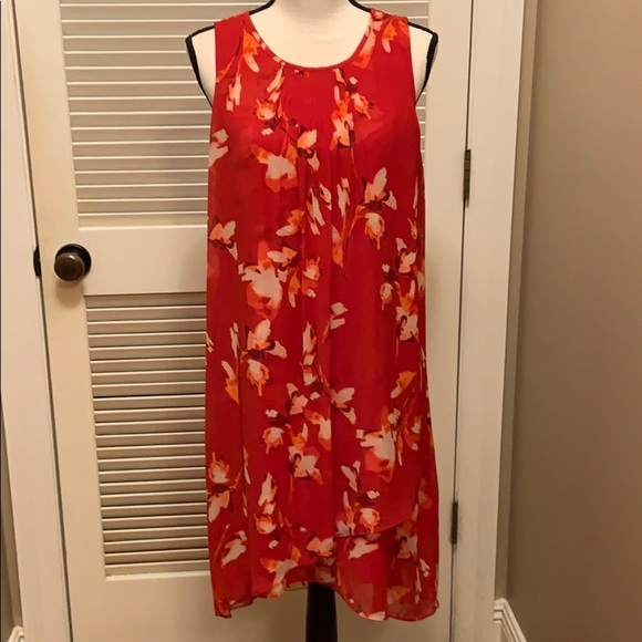 99. 🎉HP🎉 H Halston Sedona Dress in Red - Picture 4 of 12
